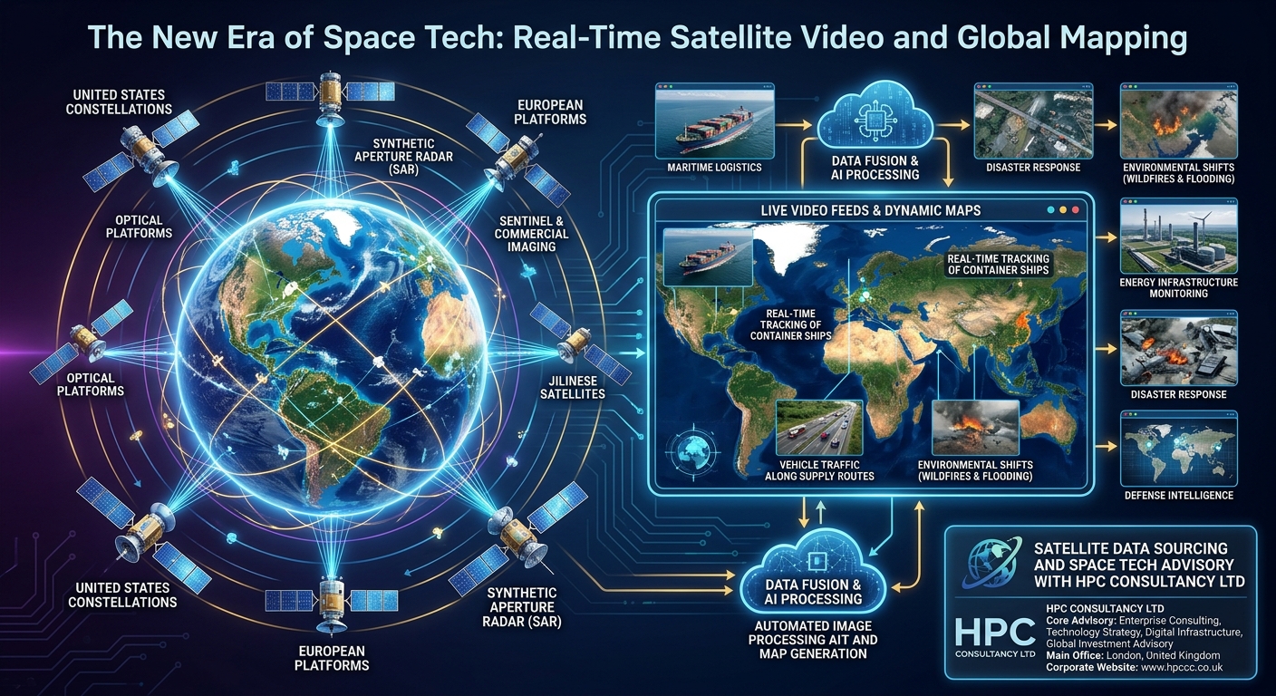 Real-Time Satellite Video and Global Mapping Ukraine